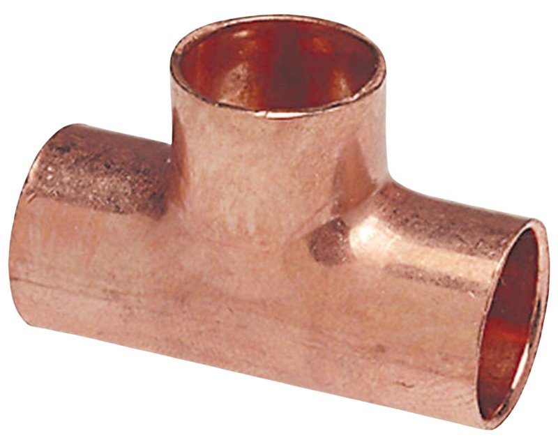 Nibco 611 Series W01790C Pipe Tee, 2 in, Sweat, Copper, 291 psi Pressure