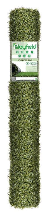 Natco PRT2236-3X8 Series Artificial Grass Rug, 10 ft L x 3 ft W Dimensions, Verdure, Turf, Dark Green