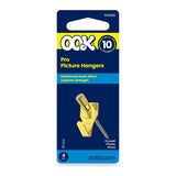 OOK 50022 Picture Hanger, 10 lb, Steel, Brass, Gold, 20/PK