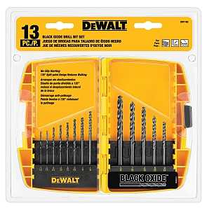 DEWALT DW1163 Drill Bit Set, 13-Piece, Black Oxide