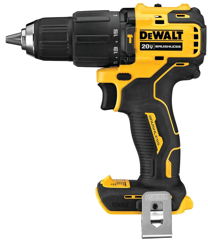 DeWALT ATOMIC DCD709B Cordless Compact Hammer Drill/Driver, Tool Only, 20 V, 1/2 in Chuck, Ratcheting Chuck