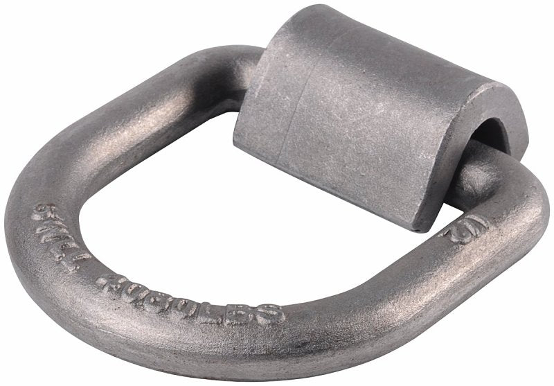Keeper 89317-8C Surface Mount D-Ring Anchor, Heavy-Duty, unplaited, weldable steel