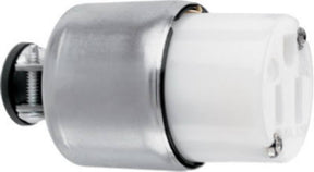 Legrand PS515CACC20 Armored Connector, 2 -Pole, 15 A, 125 V, NEMA: NEMA 5-15R, White