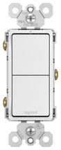 Legrand radiant RCD11WCC6 Decorator Switch, 15 A, 120/125 VAC, Back Wire, Side Wire Terminal, White