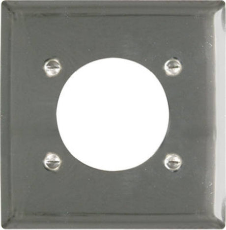 Legrand S3862CCC10 Single Receptacle Wallplate, Duplex, 7.8 in L, Standard, 1-Gang, Metal, Silver, Chrome