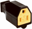 Legrand SA993BKCC10 Plug and Connector, 2-Pole, 15 A, 125 V, NEMA: NEMA 5-15R, Black