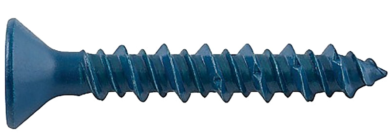 DEWALT UltraCon+ Series DFM12748 Concrete Screw Anchor, 3/16 in Dia, 3-1/4 in L, Carbon Steel, Zinc Stalgard, 100/BX