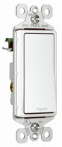 Legrand radiant Series TM873WCC10 Paddle Switch, 15 A, 120/277 VAC, Push Wire, Side Wire Terminal, White, 3-Pole