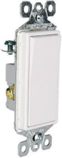 Legrand TM873WSLCC10 Rocker Switch, 15 A, 120/277 V, 3-Way, Screw Terminal, Thermoplastic Housing Material, White