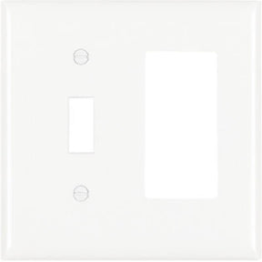 Legrand TradeMaster TP Series TP126-W Wallplate, Decorator, 4.7 in L, 1-Gang, Nylon, White