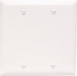 Legrand TradeMaster TP23WCC12 Blank Wallplate, 4-11/16 in L, 4-3/4 in W, 0.07 in Thick, 2 -Gang, Nylon