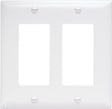 Legrand TradeMaster TP TP262-W Wallplate, 4.687 in L, 4-3/4 in W, 2 -Gang, Nylon, White, Matte