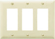 Legrand TradeMaster TP TP263ICC12 Wallplate, 4.7 in L, 3 -Gang, Nylon, Ivory