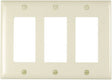 Legrand TradeMaster TP TP263LACC12 Wallplate, 4.7 in L, 3 -Gang, Nylon, Light Almond