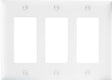 Legrand TradeMaster TP TP263WCC12 Wallplate, 4.7 in L, 3 -Gang, Nylon, White
