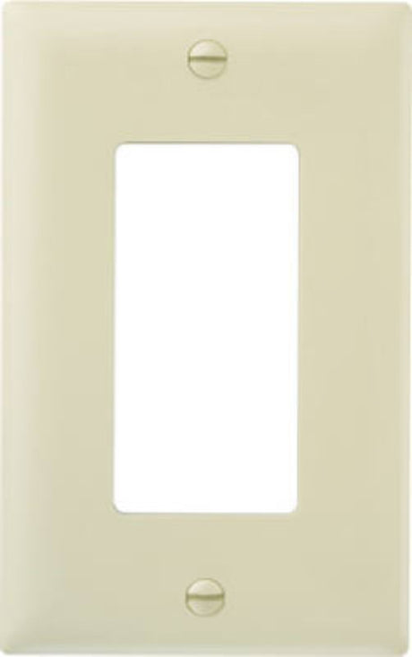 Legrand TP Series TP26ICP10 Wallplate, 4.6875 in L, 2.9375 in W, 1-Gang, Plastic, Ivory, Matte