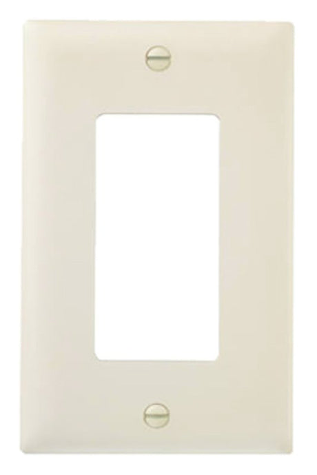 Legrand TradeMaster TP Series TP26LACP10 Wallplate, 4.6875 in L, 2.937 in W, 1-Gang, Nylon, Light Almond