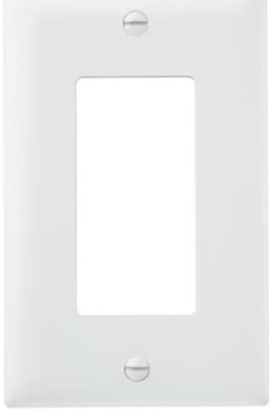 Legrand TradeMaster TP Series TP26WCP10 Wallplate, 4.6875 in L, 2.937 in W, 1-Gang, Nylon, White