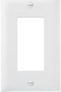 Legrand TradeMaster TP Series TP26WCP10 Wallplate, 4.6875 in L, 2.937 in W, 1-Gang, Nylon, White