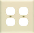 Legrand TradeMaster TP82ICC30 Wallplate, 4-11/16 in L, 4-3/4 in W, Standard, 2 -Gang, Nylon, Ivory, Matte