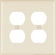 Legrand TradeMaster TP TP82LACC30 Wallplate, 4.6875 in L, 4-3/4 in W, Standard, 2 -Gang, Nylon