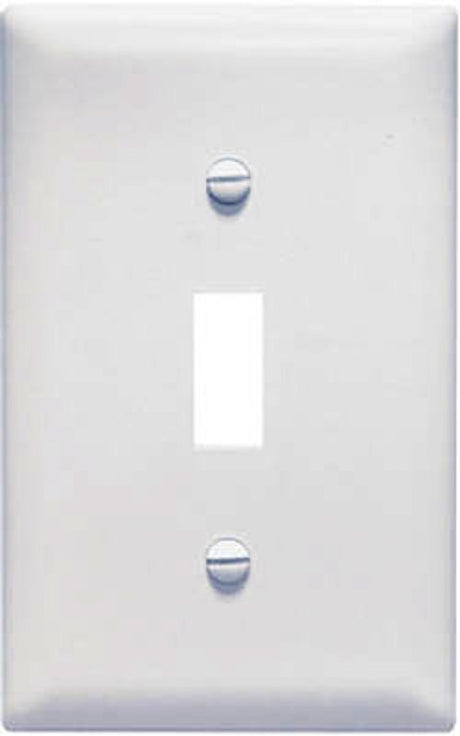 Legrand TradeMaster TPJ1WCC70 Wallplate, 3-5/16 in L, 5.062 in W, 1 -Gang, Nylon, White