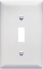 Legrand TradeMaster TPJ1WCC70 Wallplate, 3-5/16 in L, 5.062 in W, 1 -Gang, Nylon, White