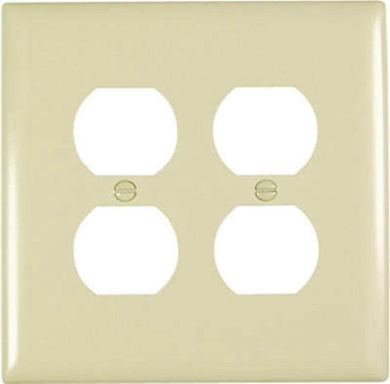Legrand TradeMaster TPJ82ICC10 Outlet Wallplate, Jumbo, 1 -Gang, Nylon, Ivory