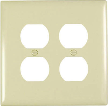 Legrand TradeMaster TPJ82ICC10 Outlet Wallplate, Jumbo, 1 -Gang, Nylon, Ivory