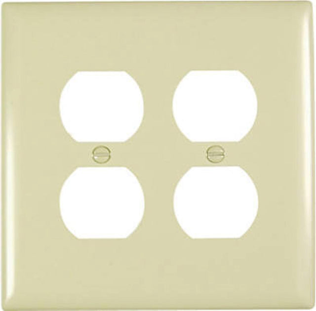 Legrand TradeMaster TPJ82ICC10 Outlet Wallplate, Jumbo, 1 -Gang, Nylon, Ivory