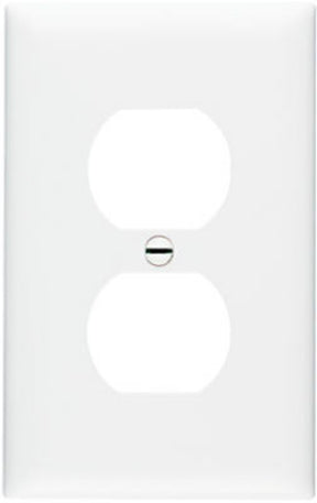 Legrand TradeMaster TPJ TPJ8WCC70 Wallplate, 4.9 in L, Jumbo, 1 -Gang, Nylon, White