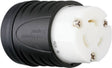Legrand Turnlok L520CCCV3 Locking Connector, 2 -Pole, 20 A, 125 V, IP20, NEMA: NEMA L5-20R, Black/White