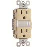 Legrand Radiant Series NTL885TRICC6 Nightlight with Outlets, 15 A, 120/125 V, LED Lamp, Ivory