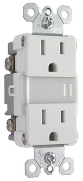 Legrand Radiant Series NTL885TRWCC6 Nightlight with Outlets, 15 A, 120/125 V, LED Lamp, White