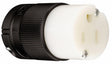 Legrand PS515CCLBCCV4 Connector, 15 A, 125 V Straight Blade, Nylon, Black/White