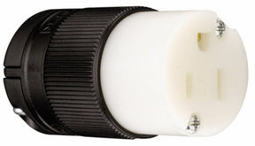 Legrand PS515CCLBCCV4 Connector, 15 A, 125 V Straight Blade, Nylon, Black/White