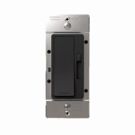 Legrand radiant Series RHL153PBKCC4 3-Way Dimmer, 1.25 A, 120 V, 150 W, CFL, Incandescent, LED Lamp, Black