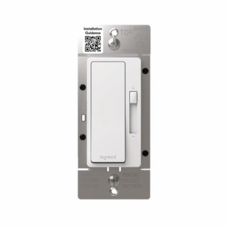 Legrand radiant Series RHL153PW Advanced Dimmer, 1.25 A, 120 V, 150 W, CFL, Incandescent, LED Lamp, 3-Way, White