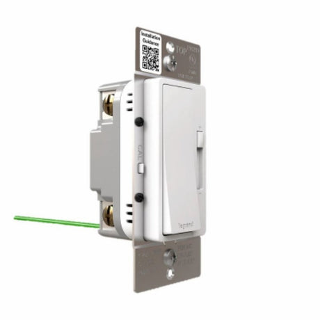 Legrand radiant Series RHL153PW Advanced Dimmer, 1.25 A, 120 V, 150 W, CFL, Incandescent, LED Lamp, 3-Way, White