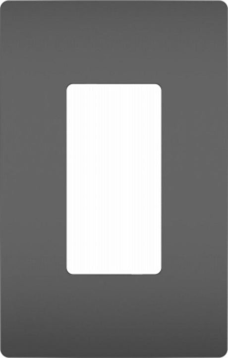 Legrand RWP26BKCC6 Switch Wallplate, 3.15 in W, 1 -Gang, Polycarbonate, Black, Satin
