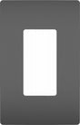 Legrand RWP26BKCC6 Switch Wallplate, 3.15 in W, 1 -Gang, Polycarbonate, Black, Satin