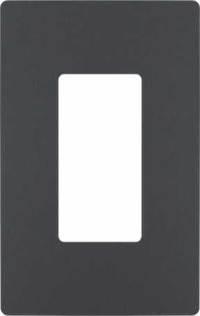 Legrand radiant RWP26GCC6 Switch Wallplate, 4.94 in L, 3.15 in W, 1 -Gang, Polycarbonate, Graphite, Smooth