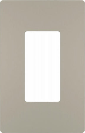 Legrand radiant RWP26NICC6 Wallplate, 4.94 in L, 3.15 in W, 1 -Gang, Polycarbonate, Silver, Nickel