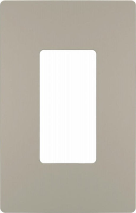 Legrand radiant RWP26NICC6 Wallplate, 4.94 in L, 3.15 in W, 1 -Gang, Polycarbonate, Silver, Nickel