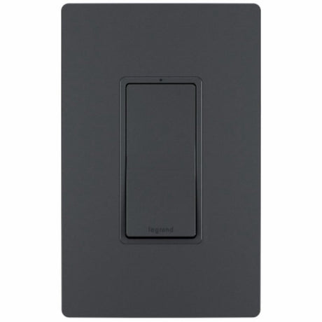 Legrand radiant Series TM870GCC10 Rocker Switch, 15 A, 120/277 V, Push Wire, Side Wire Terminal, Graphite