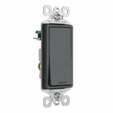 Legrand radiant Series TM870GCC10 Rocker Switch, 15 A, 120/277 V, Push Wire, Side Wire Terminal, Graphite