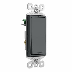 Legrand radiant Series TM873GCC10 Rocker Switch, 15 A, 120/277 V, Push Wire, Side Wire Terminal