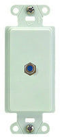 On-Q WP3214WHV1 Coaxial Wall Jack, 4 in L, 1.03 in W, 1 -Port, Plastic, White