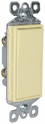 Legrand radiant Series TM870ICP4 Paddle Switch, 15 A, 120/277 VAC, Push Wire, Side Wire Terminal, Ivory