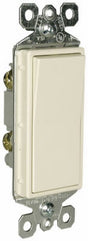 Legrand radiant Series TM870LACP6 Paddle Switch, 15 A, 120/277 VAC, Push Wire, Side Wire Terminal, Light Almond, 1-Pole